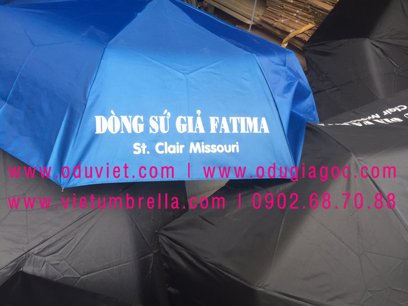 xưởng sản xuất ô dù cầm tay in logo quảng cáo